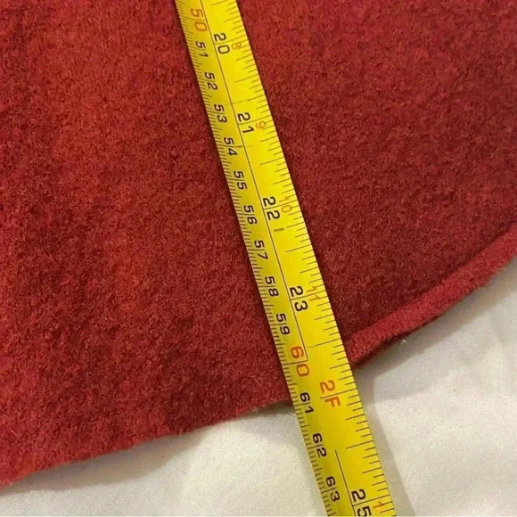 Cut loose women 100% wool orange front  button collar lagenlook preppy vest -S - Picture 8 of 9